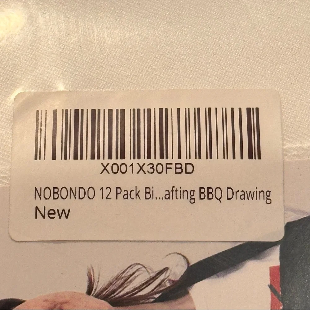 NOBONDO NWT White Bib Aprons 12-Pack Set of 12 Pocket Unisex